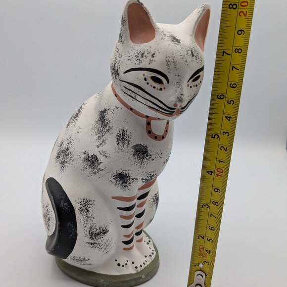 Metropolitan Museum of Art Cat Figurine 1992 Chalkware Handpainted, Egyptian - Picture 6 of 7